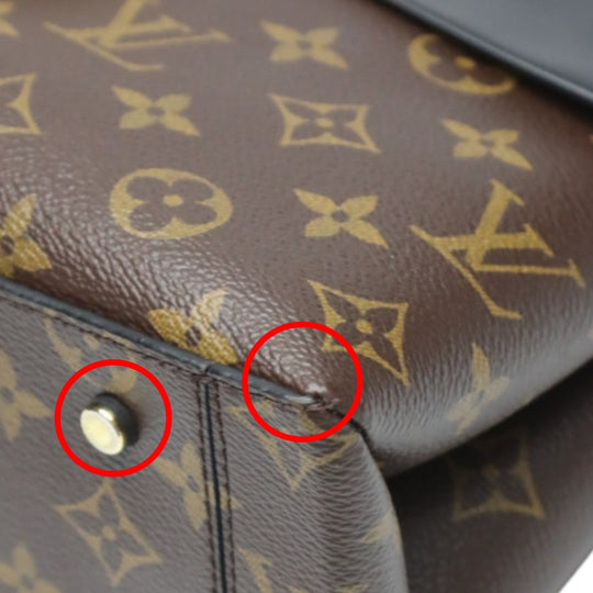 LOUIS VUITTON Shoulder Bag M43125 Monogram canvas Brown 2WAY handbag One-handle flap bag Women Used Authentic