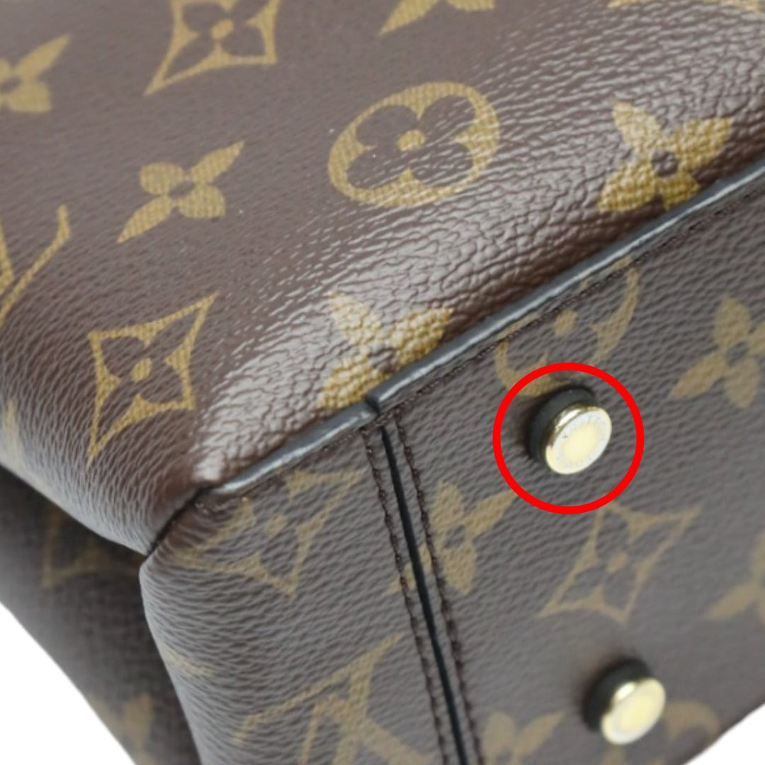 LOUIS VUITTON Shoulder Bag M43125 Monogram canvas Brown 2WAY handbag One-handle flap bag Women Used Authentic