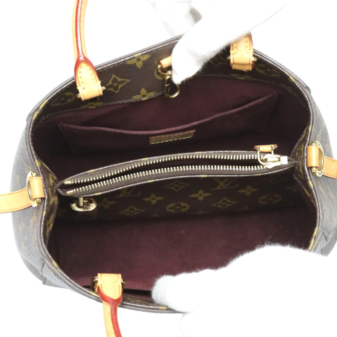 LOUIS VUITTON Shoulder Bag M41055 Monogram canvas Brown Handbag Monogram Montaigne BB Women Used Authentic