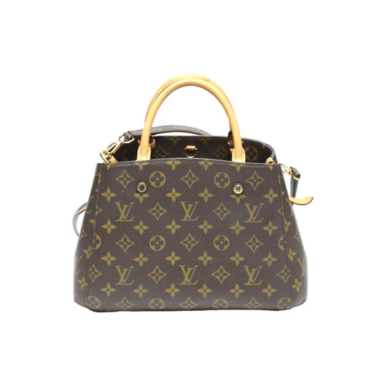 LOUIS VUITTON Shoulder Bag M41055 Monogram canvas Brown Handbag Monogram Montaigne BB Women Used Authentic