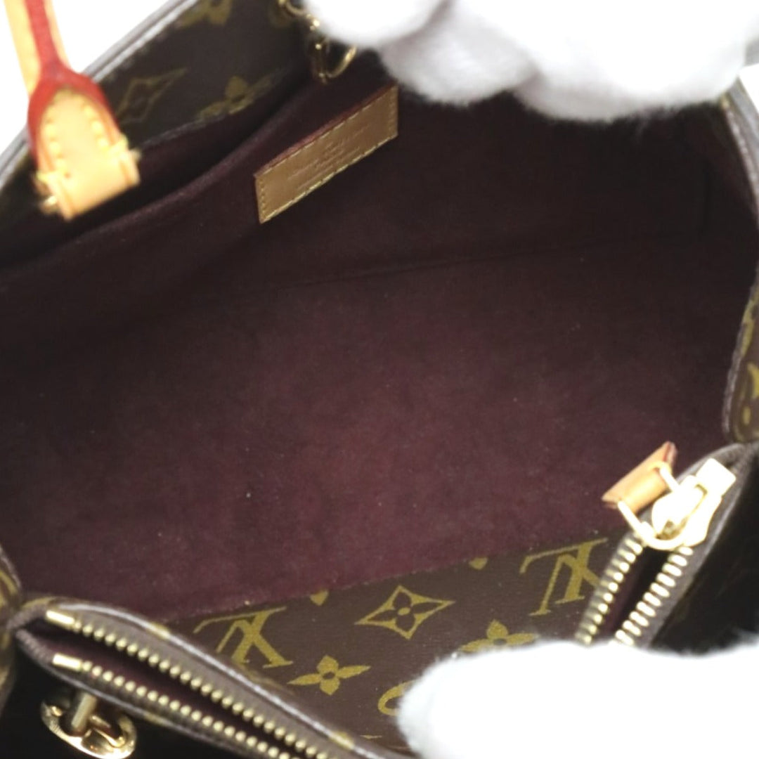 LOUIS VUITTON Shoulder Bag M41055 Monogram canvas Brown Handbag Monogram Montaigne BB Women Used Authentic