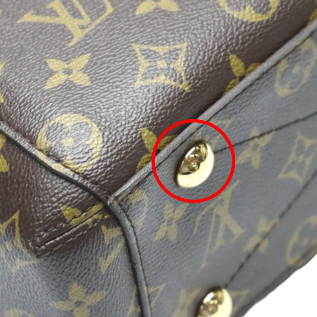 LOUIS VUITTON Shoulder Bag M41055 Monogram canvas Brown Handbag Monogram Montaigne BB Women Used Authentic