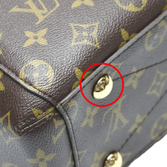 LOUIS VUITTON Shoulder Bag M41055 Monogram canvas Brown Handbag Monogram Montaigne BB Women Used Authentic