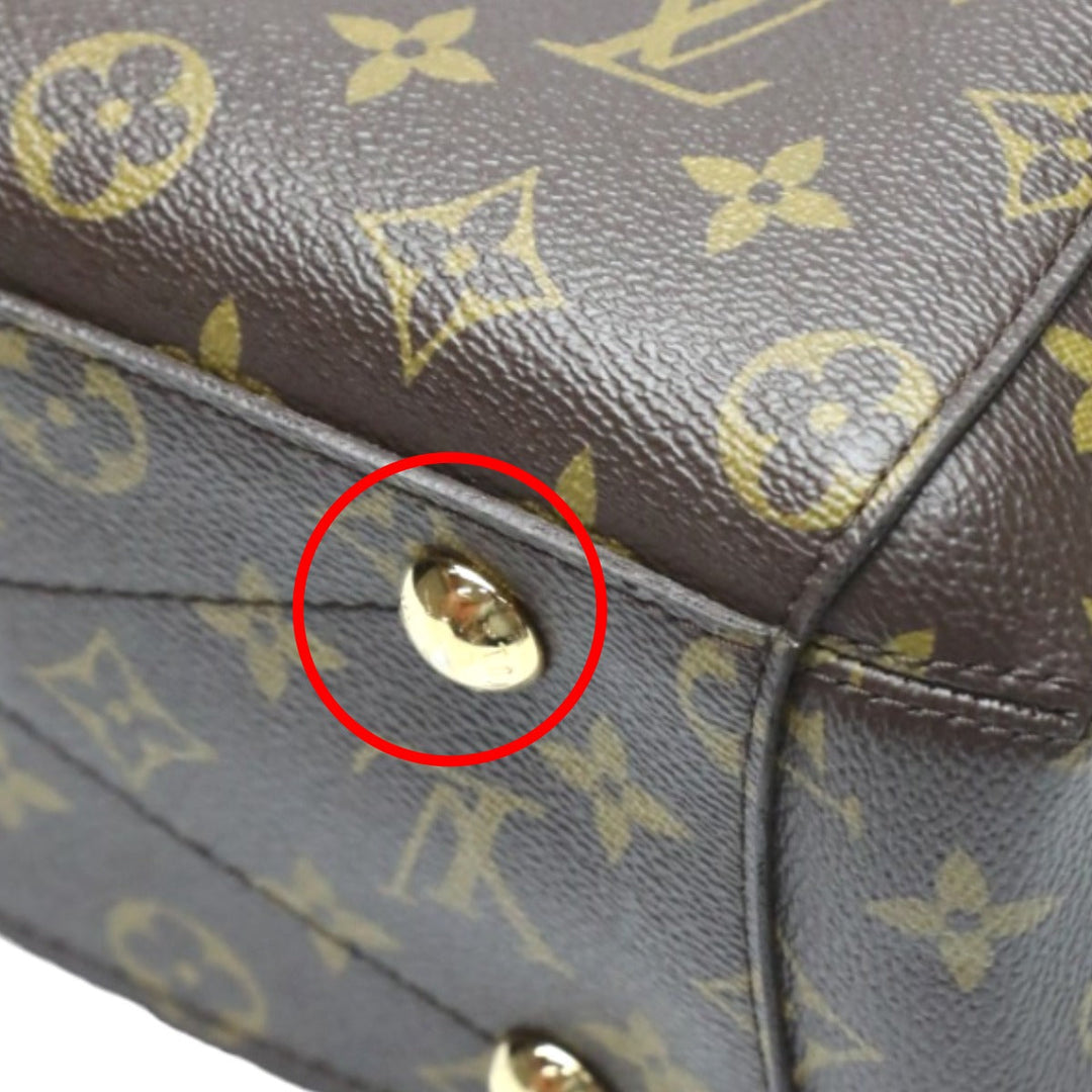 LOUIS VUITTON Shoulder Bag M41055 Monogram canvas Brown Handbag Monogram Montaigne BB Women Used Authentic