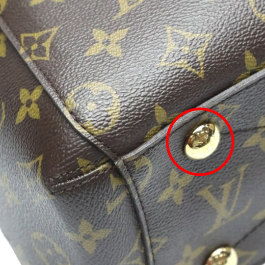 LOUIS VUITTON Shoulder Bag M41055 Monogram canvas Brown Handbag Monogram Montaigne BB Women Used Authentic