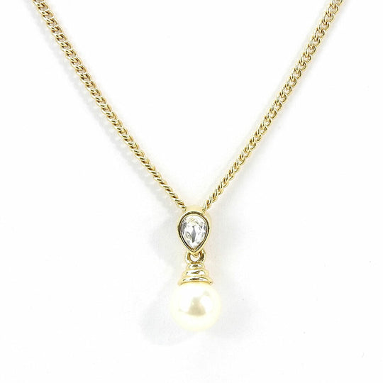 Dior Necklace metal gold Women Used Authentic