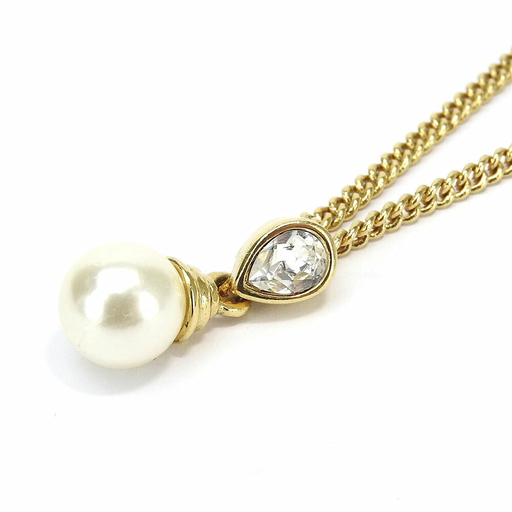 Dior Necklace metal gold Women Used Authentic