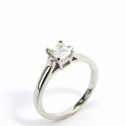 TIFFANY&Co. Ring Pt900Platinum Silver engagement Women Used Authentic