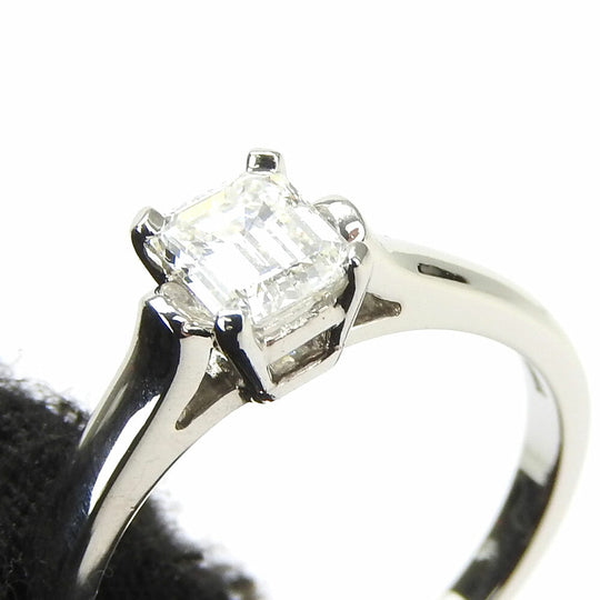 TIFFANY&Co. Ring Pt900Platinum Silver engagement Women Used Authentic