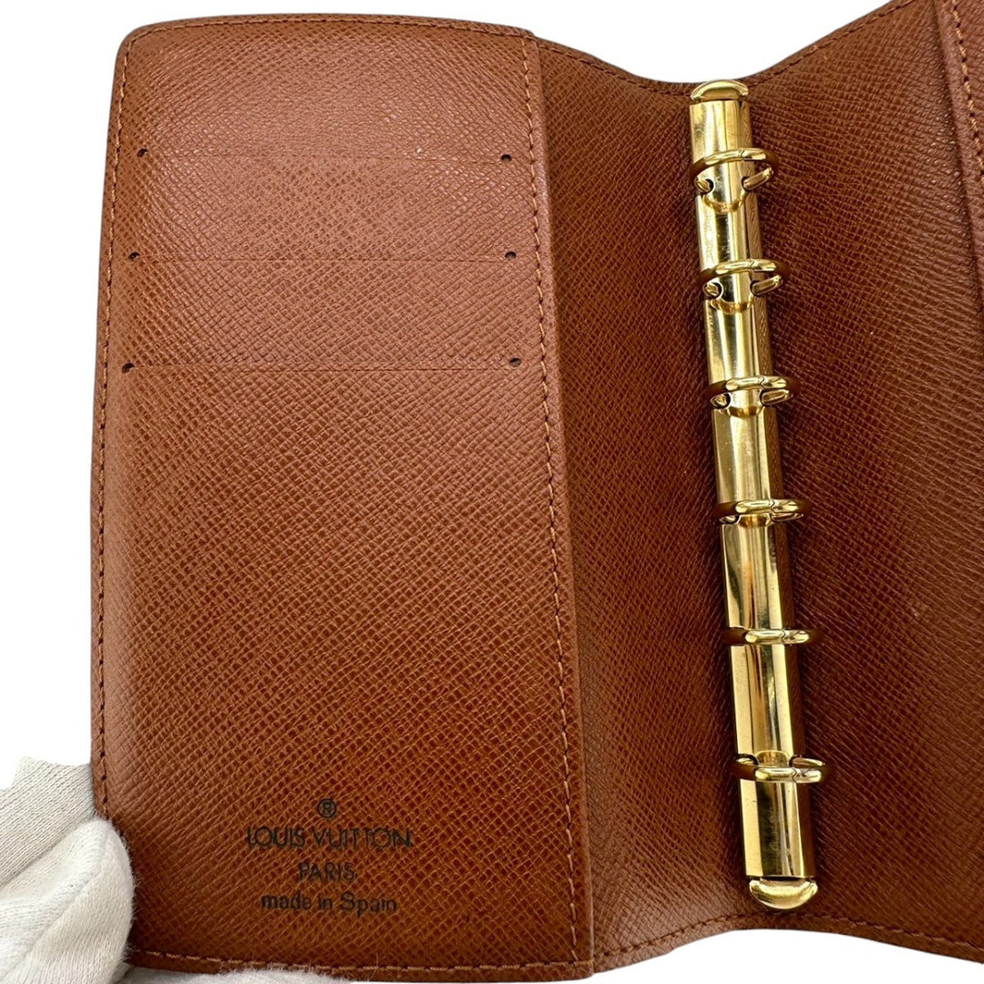 LOUIS VUITTON Notebook cover R20005 Monogram canvas Brown Notebook case Monogram Agenda PM Women(Unisex) Used Authentic