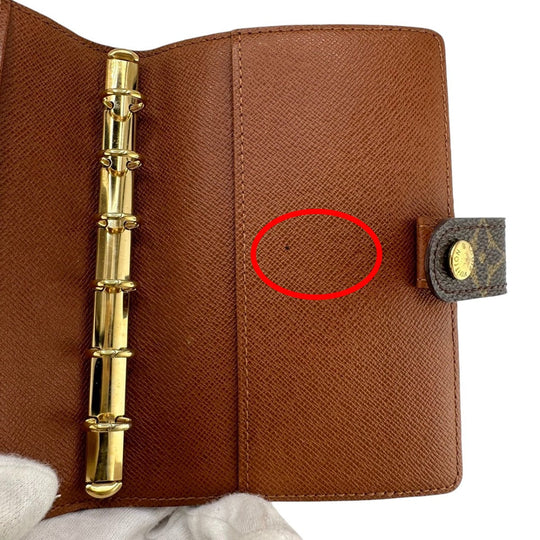 LOUIS VUITTON Notebook cover R20005 Monogram canvas Brown Notebook case Monogram Agenda PM Women(Unisex) Used Authentic