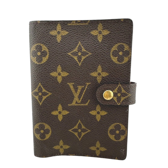 LOUIS VUITTON Notebook cover R20005 Monogram canvas Brown Notebook case Monogram Agenda PM Women(Unisex) Used Authentic