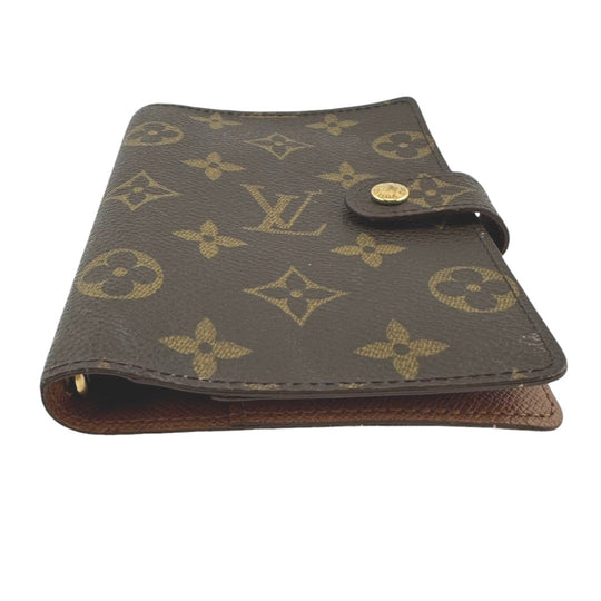 LOUIS VUITTON Notebook cover R20005 Monogram canvas Brown Notebook case Monogram Agenda PM Women(Unisex) Used Authentic