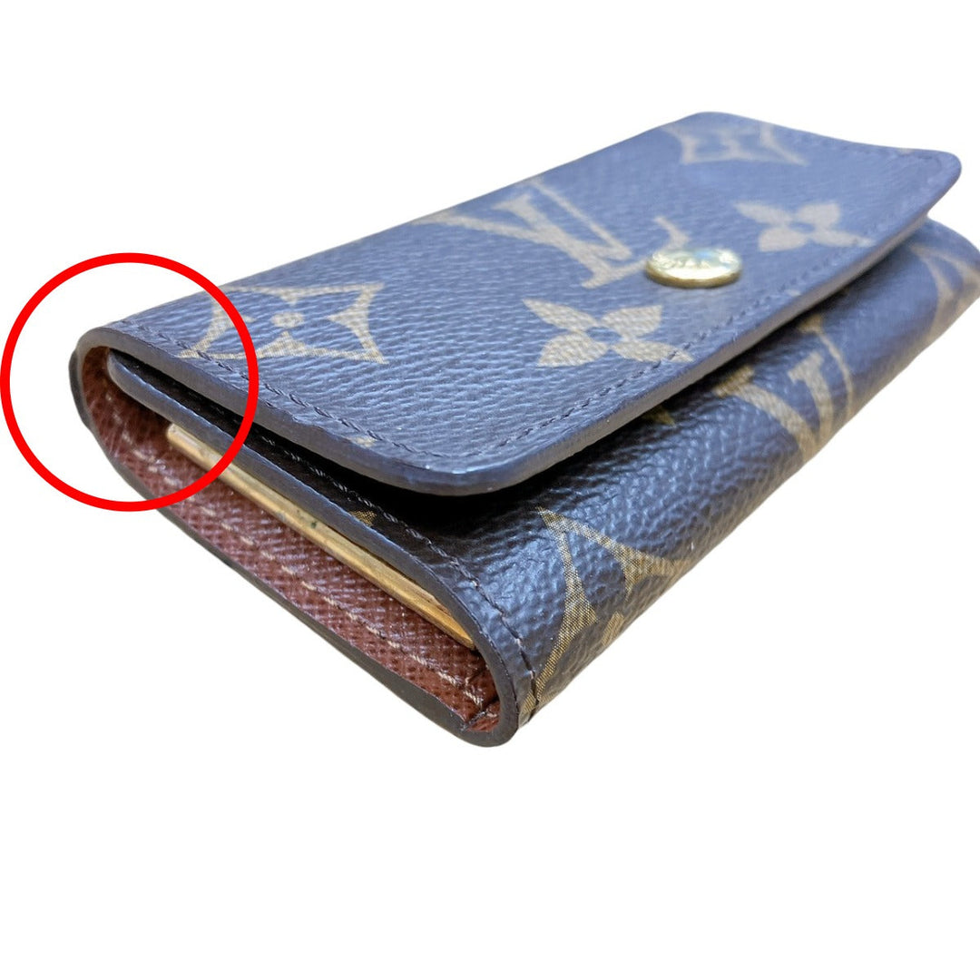 LOUIS VUITTON Key case Key holder  M62631 Monogram canvas Brown Multicles4 Monogram Key case for 4 Key holder unisex(Unisex) Used Authentic