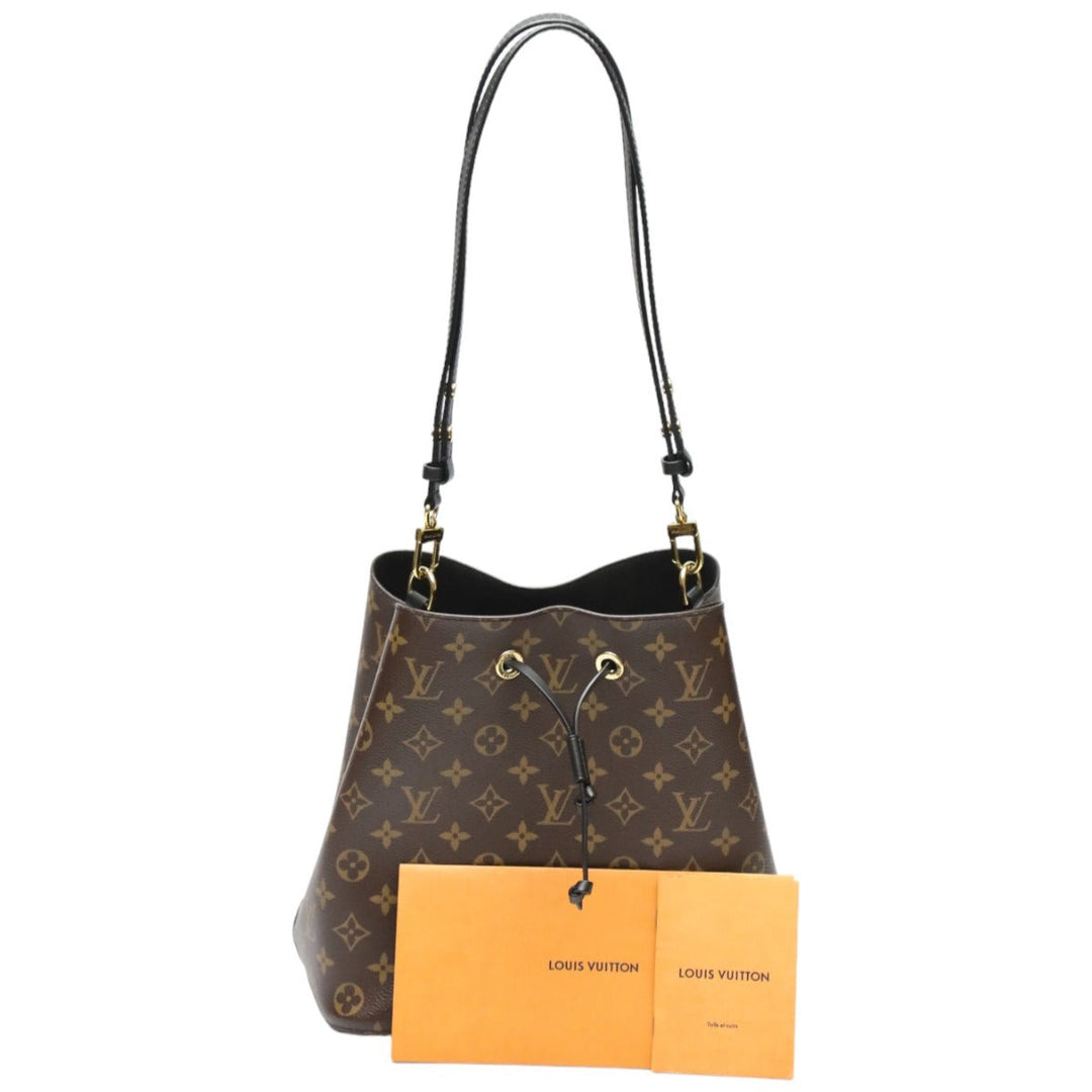 LOUIS VUITTON Shoulder Bag M44020 Monogram canvas Brown noir Shoulder Bag Monogram Neonoe Women Used Authentic