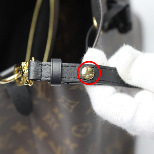 LOUIS VUITTON Shoulder Bag M44020 Monogram canvas Brown noir Shoulder Bag Monogram Neonoe Women Used Authentic
