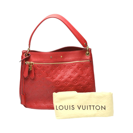 LOUIS VUITTON Handbag M42820 Monogram Ann Platt Red one belt Monogram Ann Platt Spontini Women Used Authentic