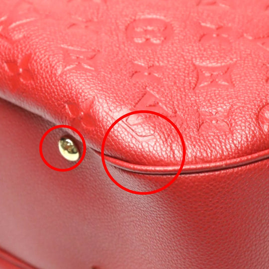 LOUIS VUITTON Handbag M42820 Monogram Ann Platt Red one belt Monogram Ann Platt Spontini Women Used Authentic