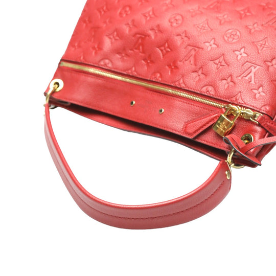 LOUIS VUITTON Handbag M42820 Monogram Ann Platt Red one belt Monogram Ann Platt Spontini Women Used Authentic