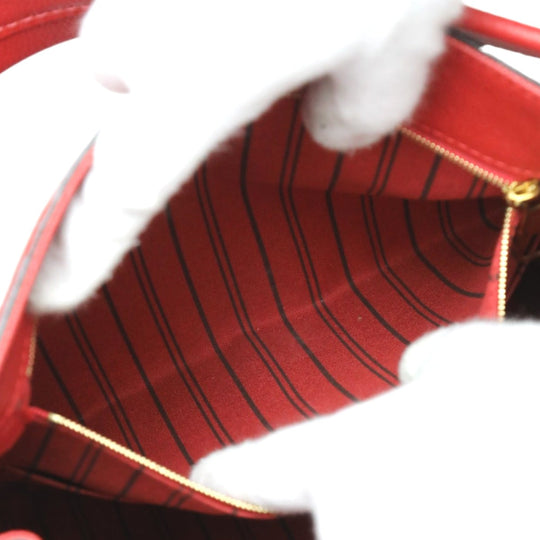 LOUIS VUITTON Handbag M42820 Monogram Ann Platt Red one belt Monogram Ann Platt Spontini Women Used Authentic
