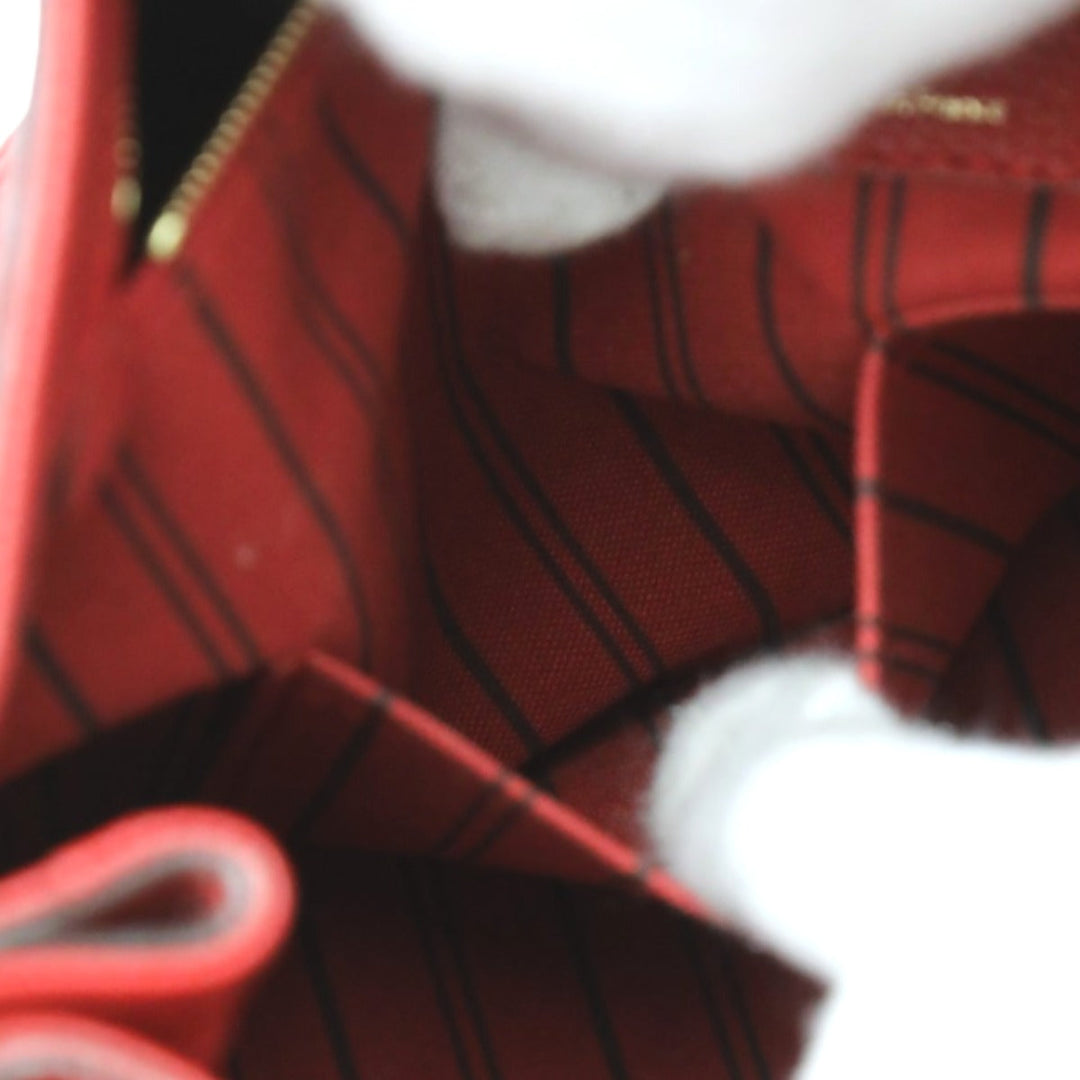 LOUIS VUITTON Handbag M42820 Monogram Ann Platt Red one belt Monogram Ann Platt Spontini Women Used Authentic
