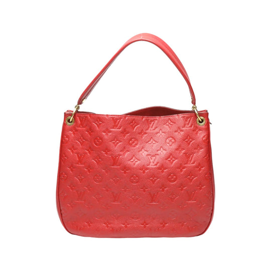 LOUIS VUITTON Handbag M42820 Monogram Ann Platt Red one belt Monogram Ann Platt Spontini Women Used Authentic
