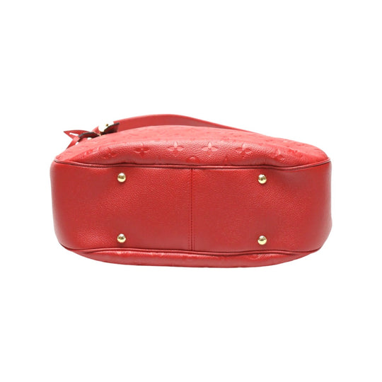 LOUIS VUITTON Handbag M42820 Monogram Ann Platt Red one belt Monogram Ann Platt Spontini Women Used Authentic