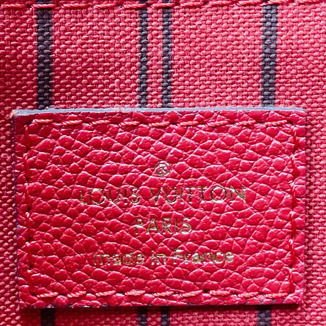 LOUIS VUITTON Handbag M42820 Monogram Ann Platt Red one belt Monogram Ann Platt Spontini Women Used Authentic