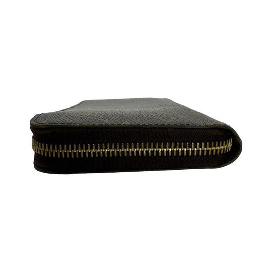 LOUIS VUITTON Long Wallet Purse M60017  Monogram canvas, leather Brown Zippy wallet Monogram Zip Around Women(Unisex) Used Authentic