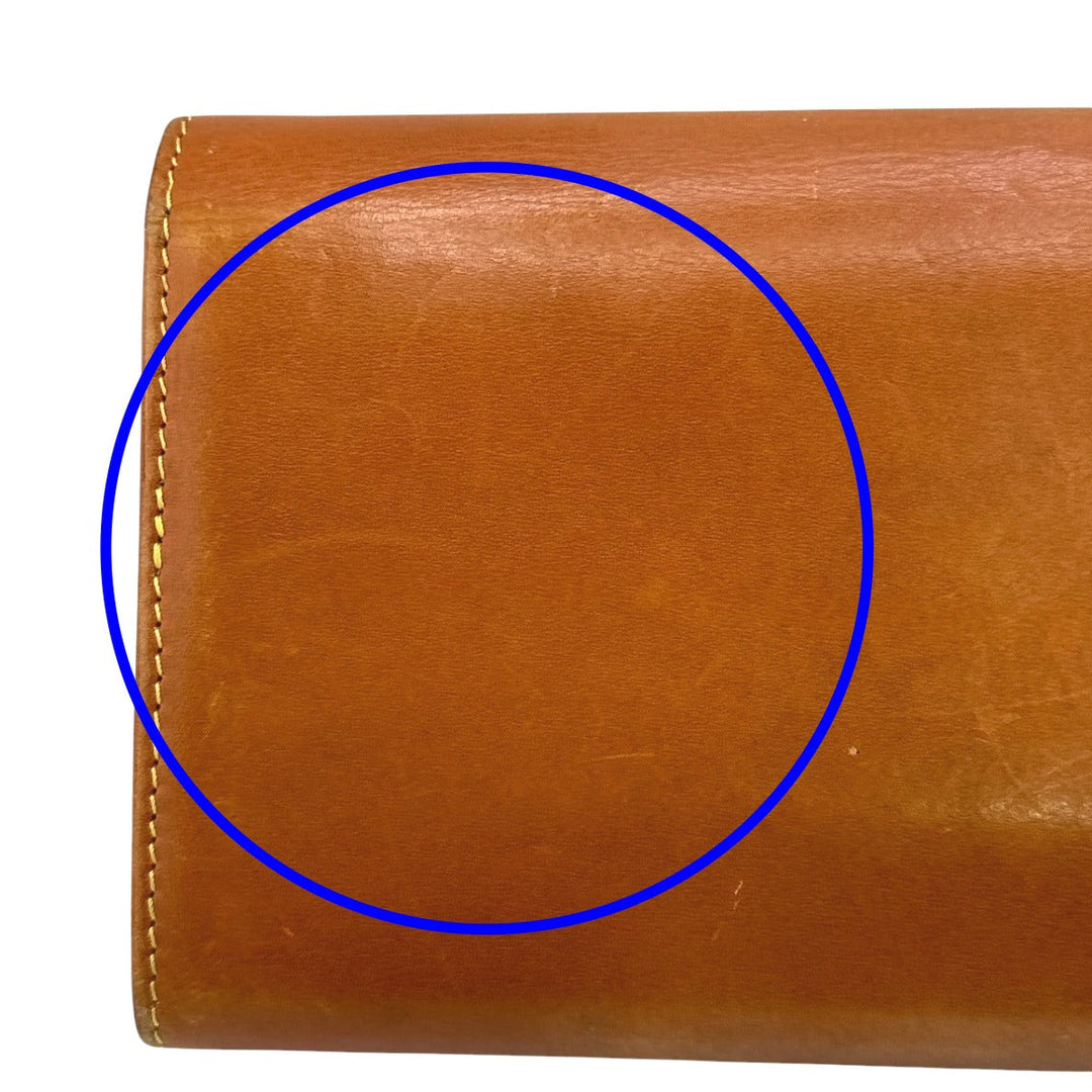 LOUIS VUITTON Long Wallet Purse M85039 leather Camel Zip Around Nomad Portefeuille Sara Women Used Authentic