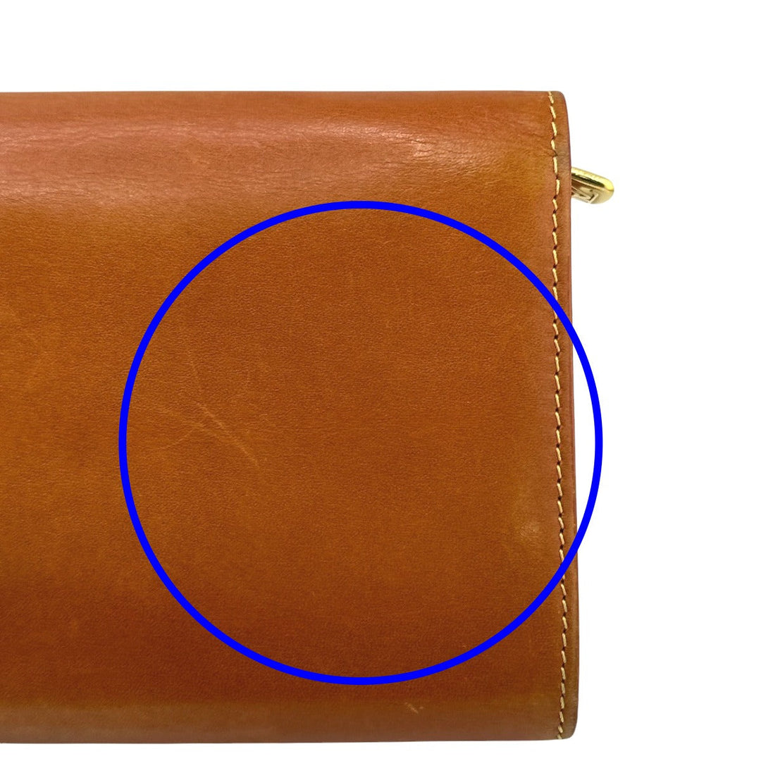 LOUIS VUITTON Long Wallet Purse M85039 leather Camel Zip Around Nomad Portefeuille Sara Women Used Authentic