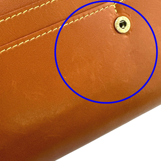 LOUIS VUITTON Long Wallet Purse M85039 leather Camel Zip Around Nomad Portefeuille Sara Women Used Authentic