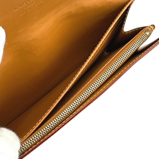 LOUIS VUITTON Long Wallet Purse M85039 leather Camel Zip Around Nomad Portefeuille Sara Women Used Authentic