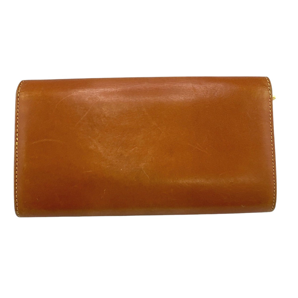 LOUIS VUITTON Long Wallet Purse M85039 leather Camel Zip Around Nomad Portefeuille Sara Women Used Authentic