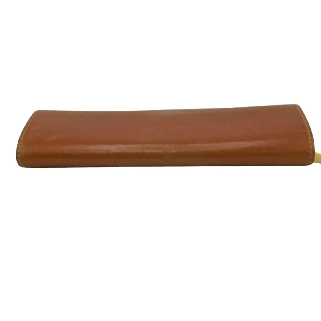 LOUIS VUITTON Long Wallet Purse M85039 leather Camel Zip Around Nomad Portefeuille Sara Women Used Authentic