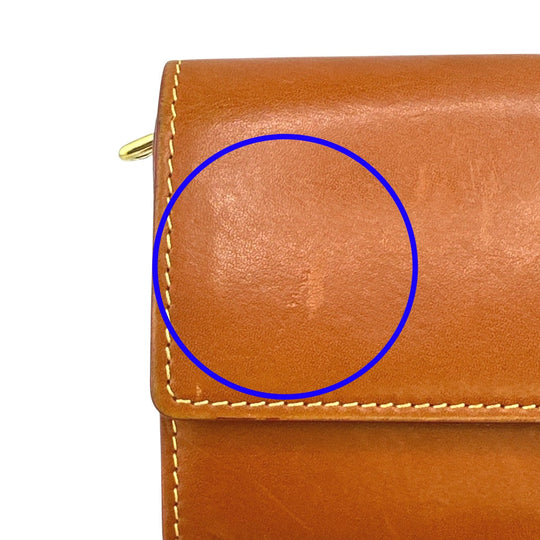 LOUIS VUITTON Long Wallet Purse M85039 leather Camel Zip Around Nomad Portefeuille Sara Women Used Authentic