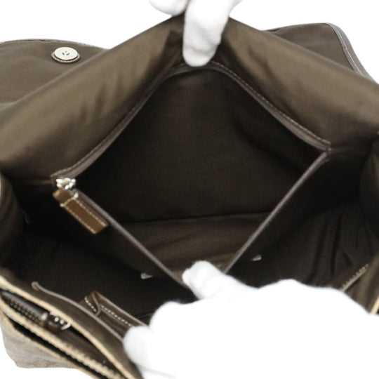 COACH Shoulder Bag F70432 PVC / leather Brown Messenger bag Signature Women Used Authentic