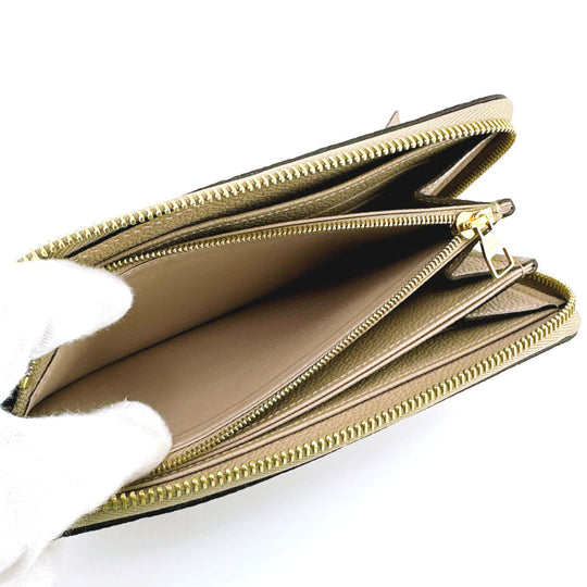 LOUIS VUITTON Long Wallet Purse M60746 Monogram Ann Platt beige Monogram Zippy wallet