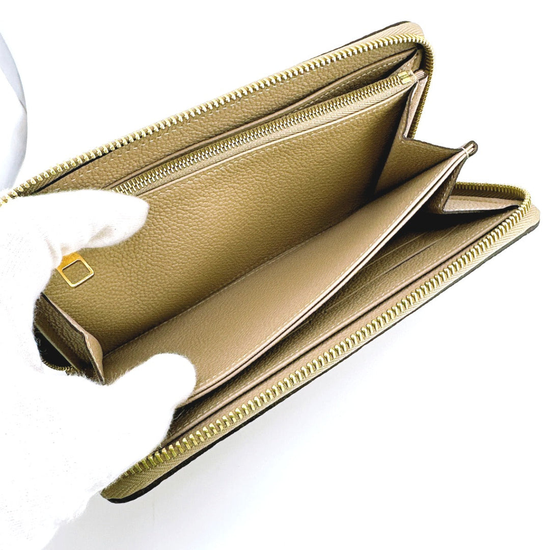 LOUIS VUITTON Long Wallet Purse M60746 Monogram Ann Platt beige Monogram Zippy wallet