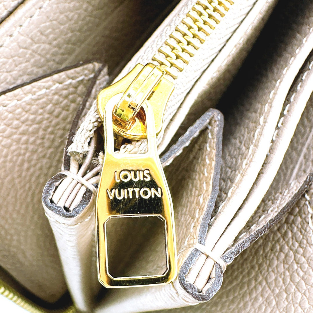 LOUIS VUITTON Long Wallet Purse M60746 Monogram Ann Platt beige Monogram Zippy wallet