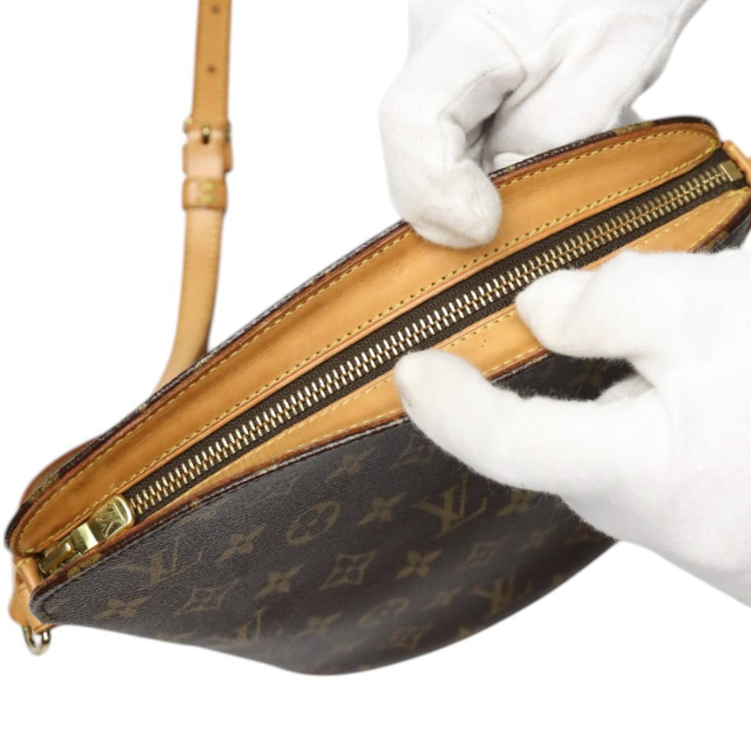 LOUIS VUITTON Shoulder Bag M51290 Monogram canvas, leather Brown Shoulder Bag Monogram Drouot Women Used Authentic
