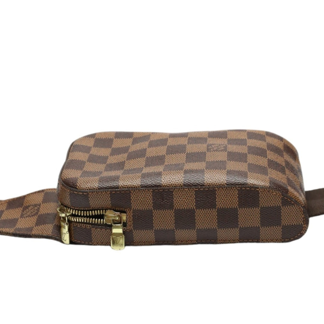 LOUIS VUITTON Sling bag N51994 Damier canvas Brown Waist pouch Damier Geronimos unisex(Unisex) Used Authentic