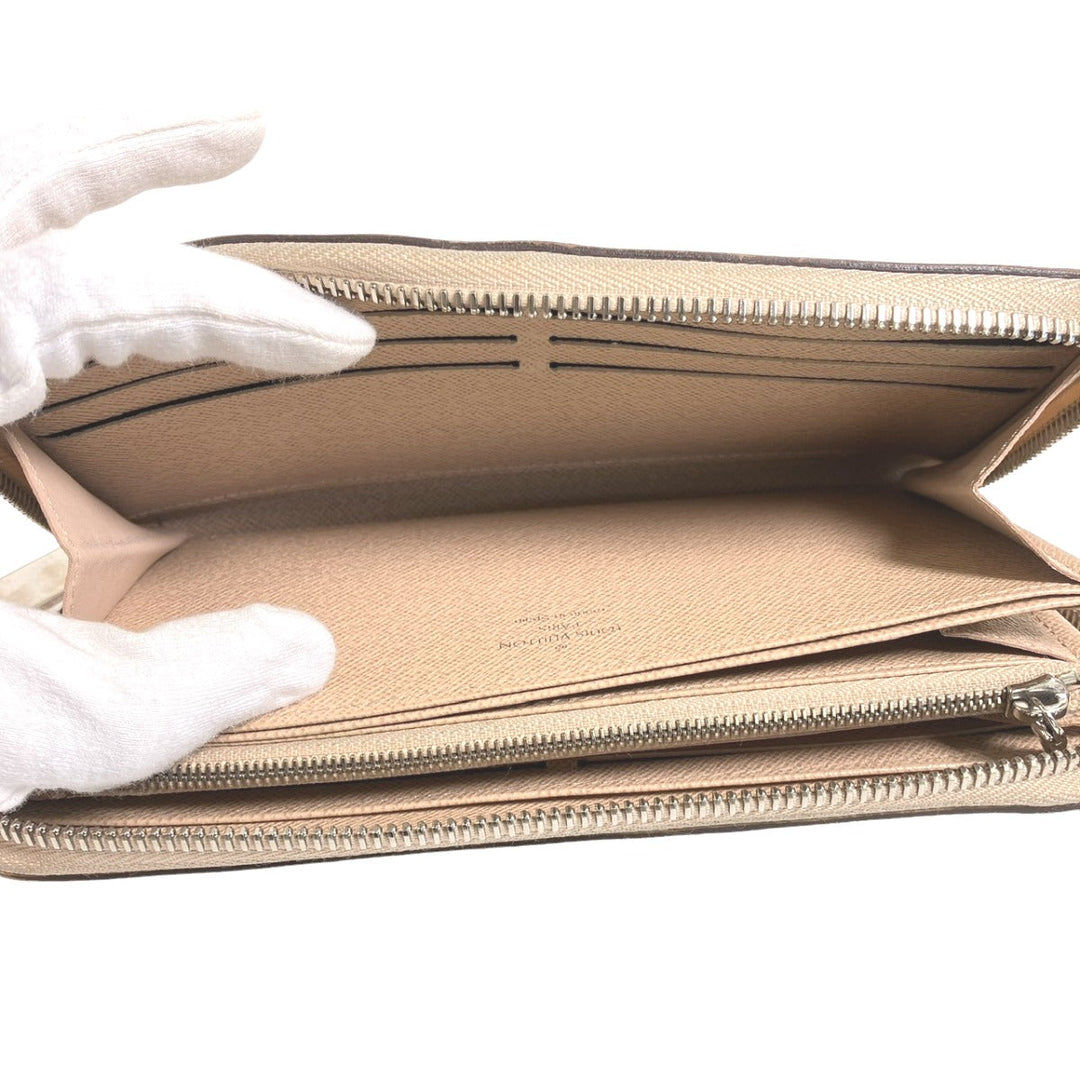 LOUIS VUITTON Long Wallet Purse M67805 Epi Leather beige Long Wallet Purse Epi Zippy wallet Women Used Authentic