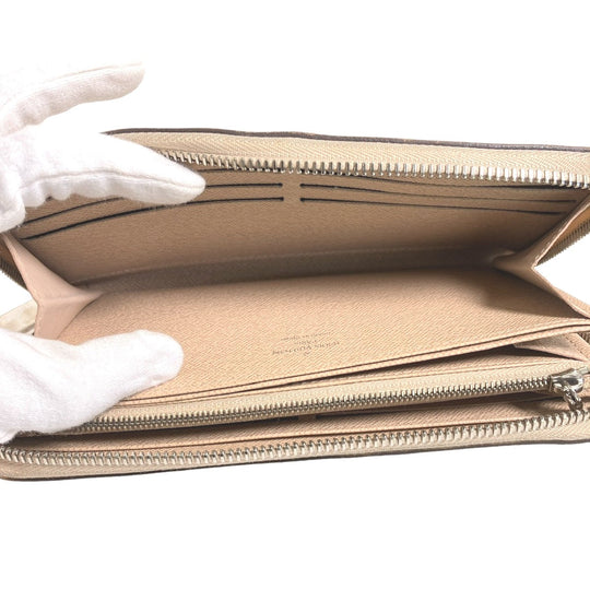 LOUIS VUITTON Long Wallet Purse M67805 Epi Leather beige Long Wallet Purse Epi Zippy wallet Women Used Authentic