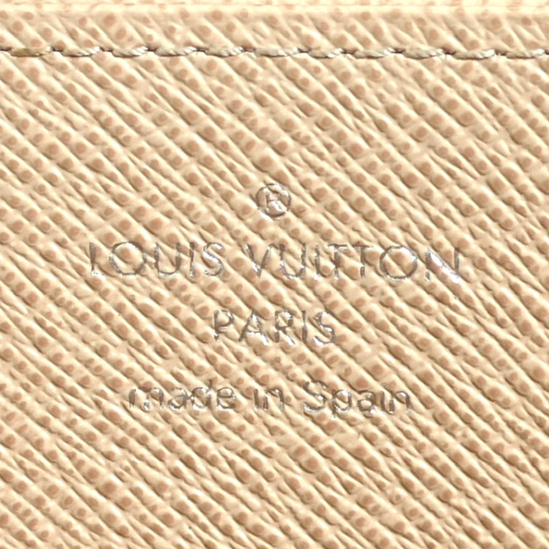 LOUIS VUITTON Long Wallet Purse M67805 Epi Leather beige Long Wallet Purse Epi Zippy wallet Women Used Authentic