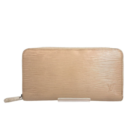 LOUIS VUITTON Long Wallet Purse M67805 Epi Leather beige Long Wallet Purse Epi Zippy wallet Women Used Authentic