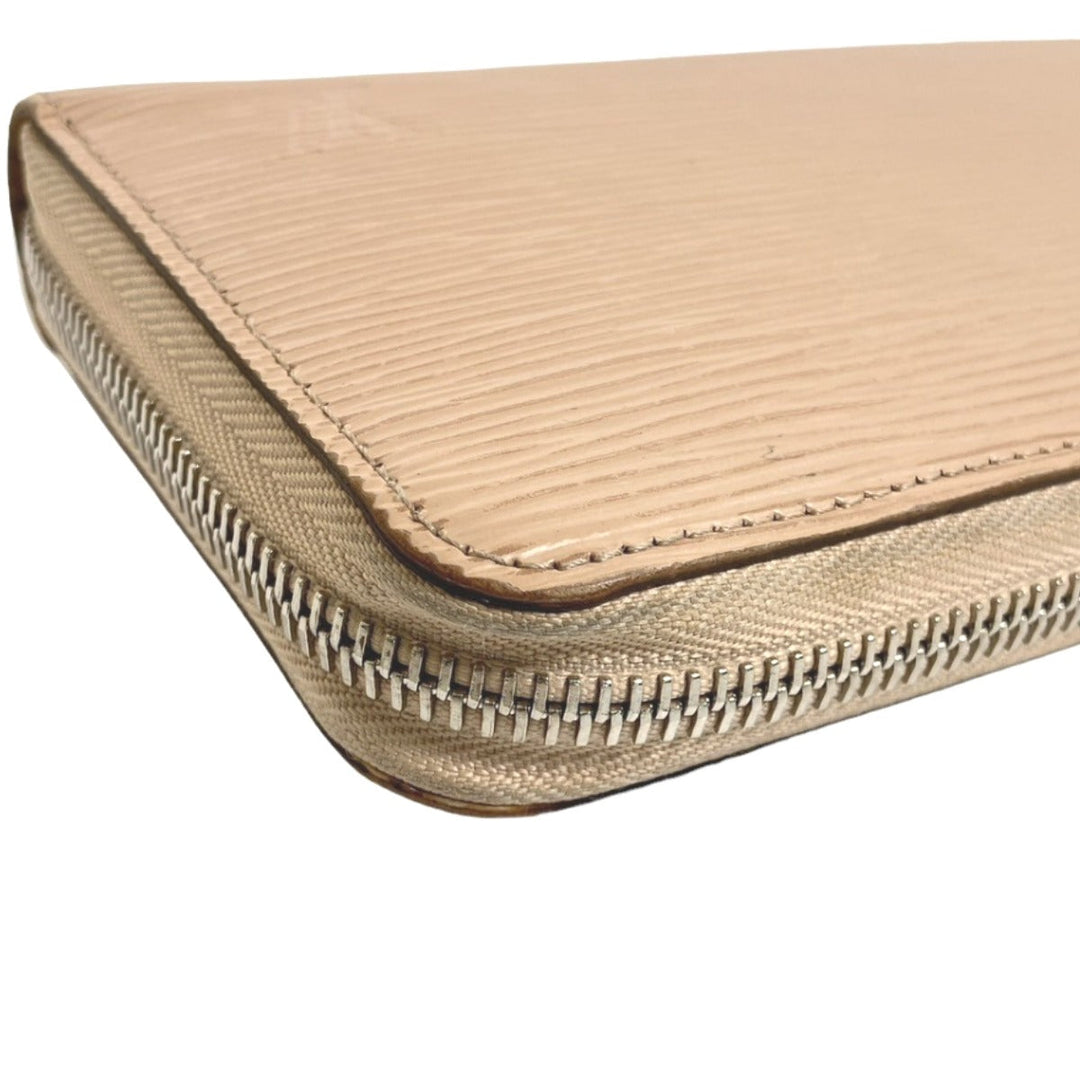 LOUIS VUITTON Long Wallet Purse M67805 Epi Leather beige Long Wallet Purse Epi Zippy wallet Women Used Authentic