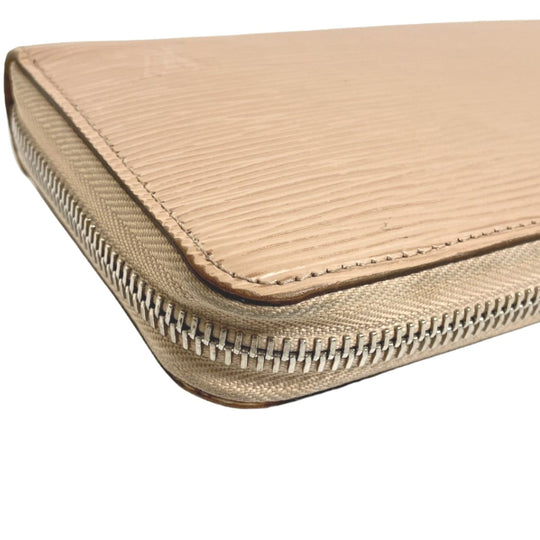 LOUIS VUITTON Long Wallet Purse M67805 Epi Leather beige Long Wallet Purse Epi Zippy wallet Women Used Authentic
