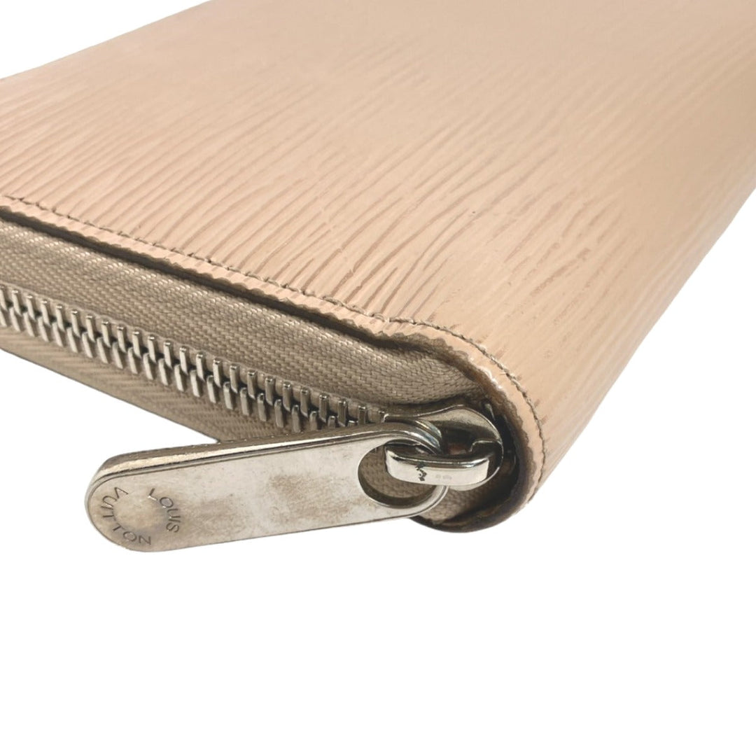 LOUIS VUITTON Long Wallet Purse M67805 Epi Leather beige Long Wallet Purse Epi Zippy wallet Women Used Authentic