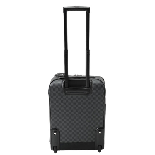 LOUIS VUITTON Carry Bag N23300 Damier Grafitto Canvas gray Travel bag on casters Damier Pegas 55 unisex(Unisex) Used Authentic